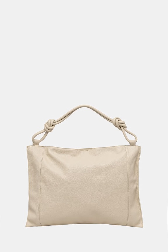 Answear.LAB torebka shopper damska skórzana beżowy 1406.hak