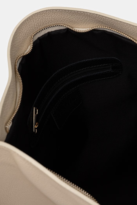 Answear.LAB torebka shopper damska skórzana 1406.hak beżowy