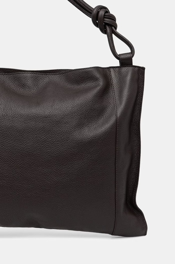 Αξεσουάρ Answear.LAB shopper γυναικεία δερμάτινη 1406.hak καφέ