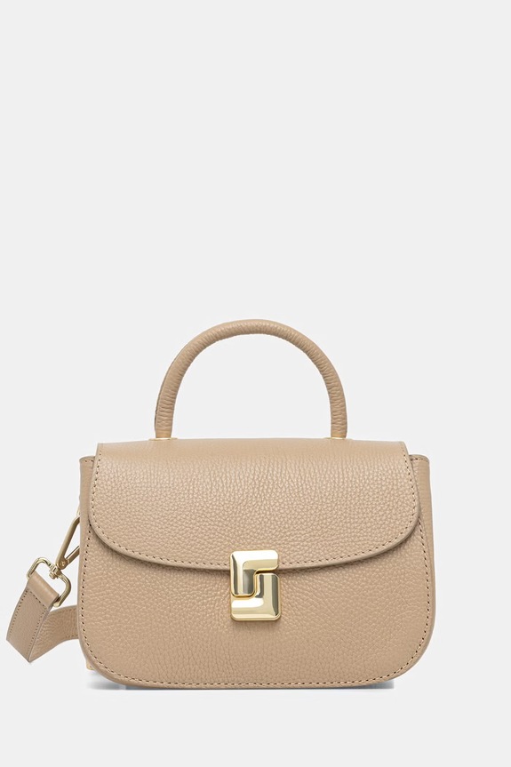 Answear.LAB torebka crossbody damska skórzana beżowy SR39ML.PSR