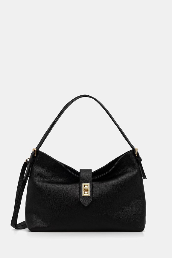 Answear.LAB Shopper γυναικεία δερμάτινη μαύρο SR40ML.PSR