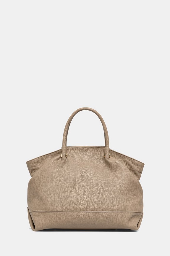 Answear.LAB kabelka typu shopper dámska kožená béžová SR42DL.PSR