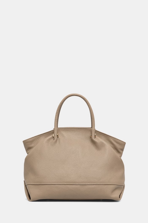 Answear.LAB kabelka typu shopper dámska kožená béžová SR42DL.PSR