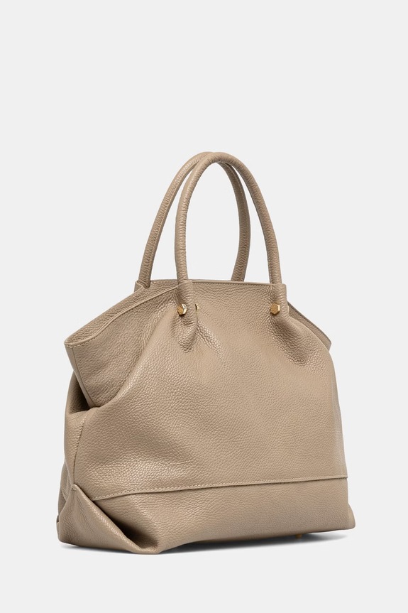 Answear.LAB kabelka typu shopper dámska kožená SR42DL.PSR béžová WS26
