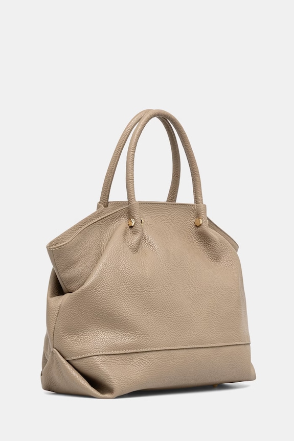Answear.LAB kabelka typu shopper dámska kožená SR42DL.PSR béžová WS26