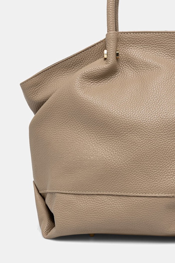 Doplnky Answear.LAB kabelka typu shopper dámska kožená SR42DL.PSR béžová