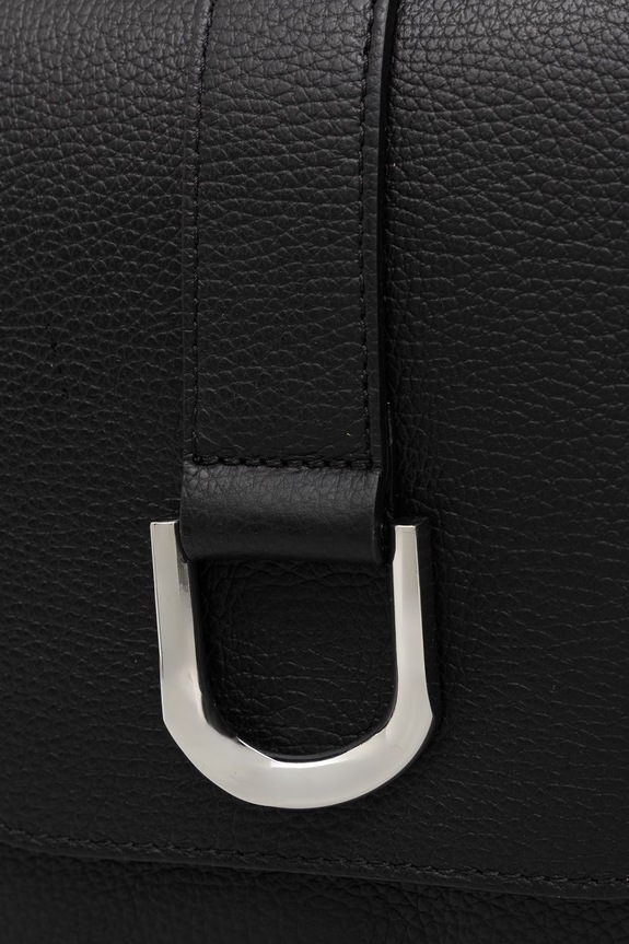 Answear.LAB Μικρή Τσάντα γυναικεία δερμάτινη μαύρο SR43ML.PSR