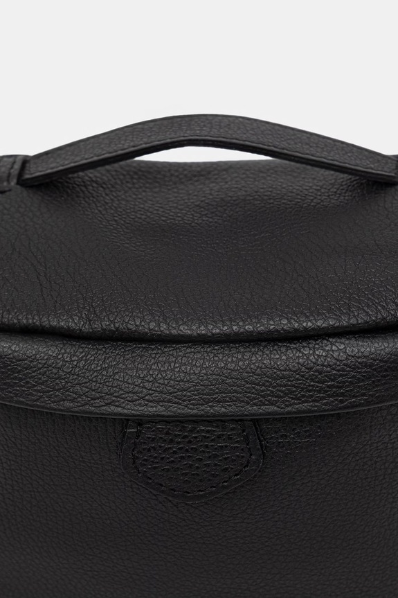 Answear.LAB τσαντάκι μέσης γυναικείο δερμάτινο μαύρο SR44DLN.PSR