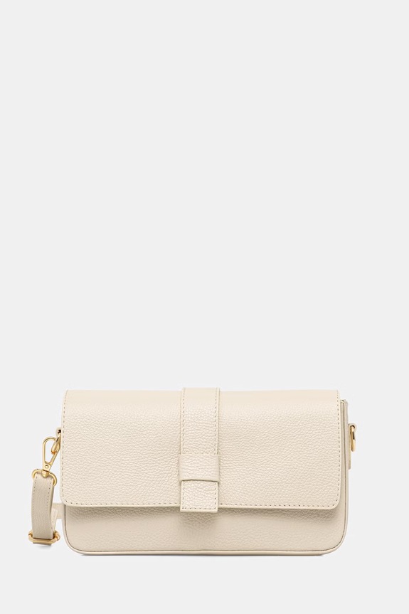 Answear.LAB torebka crossbody damska skórzana beżowy SR45ML.PSR