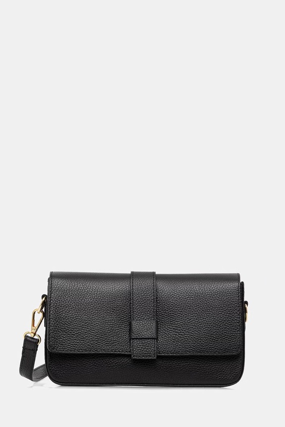 Answear.LAB torebka crossbody damska skórzana czarny SR45ML.PSR