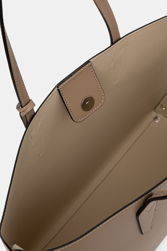 Answear.LAB torebka shopper damska skórzana SR46DL.PSR beżowy
