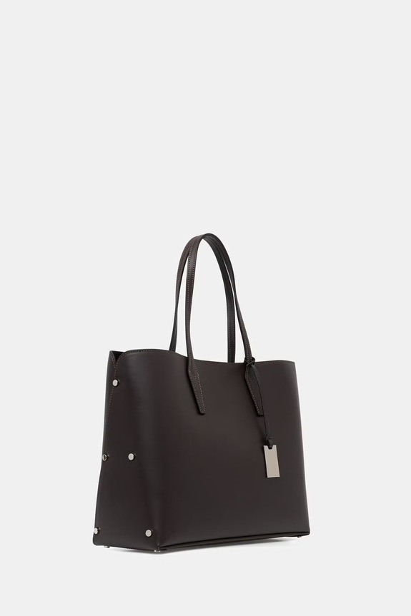 Answear.LAB torebka shopper damska skórzana SR46DL.PSR brązowy WS26