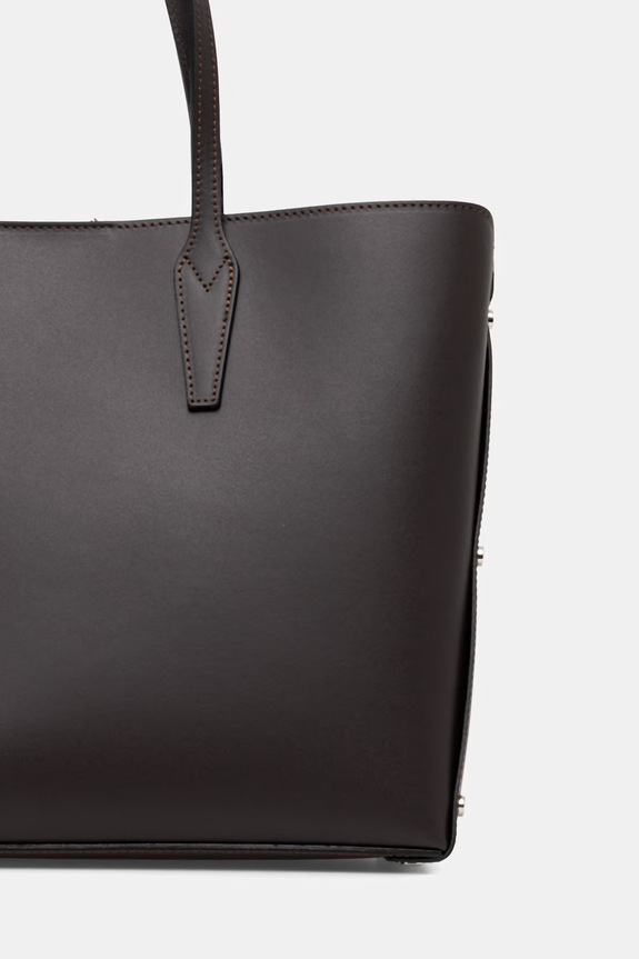 Akcesoria Answear.LAB torebka shopper damska skórzana SR46DL.PSR brązowy