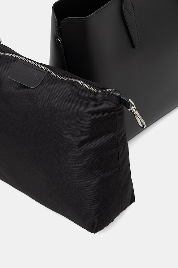 Answear.LAB torebka shopper damska skórzana czarny SR46DL.PSR