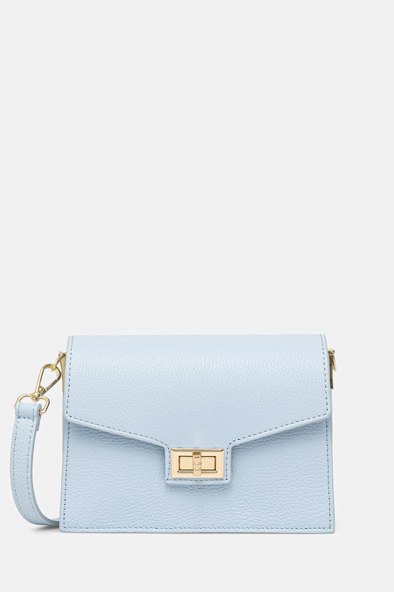 Answear.LAB crossbody torbica ženska usnjena modra SR47ML.PSR