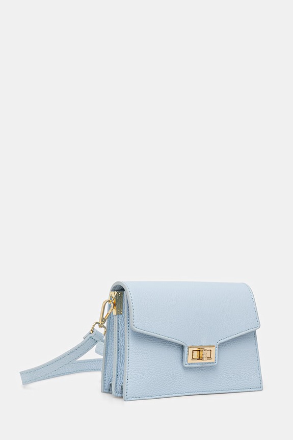 Answear.LAB crossbody torbica ženska usnjena SR47ML.PSR modra WS26