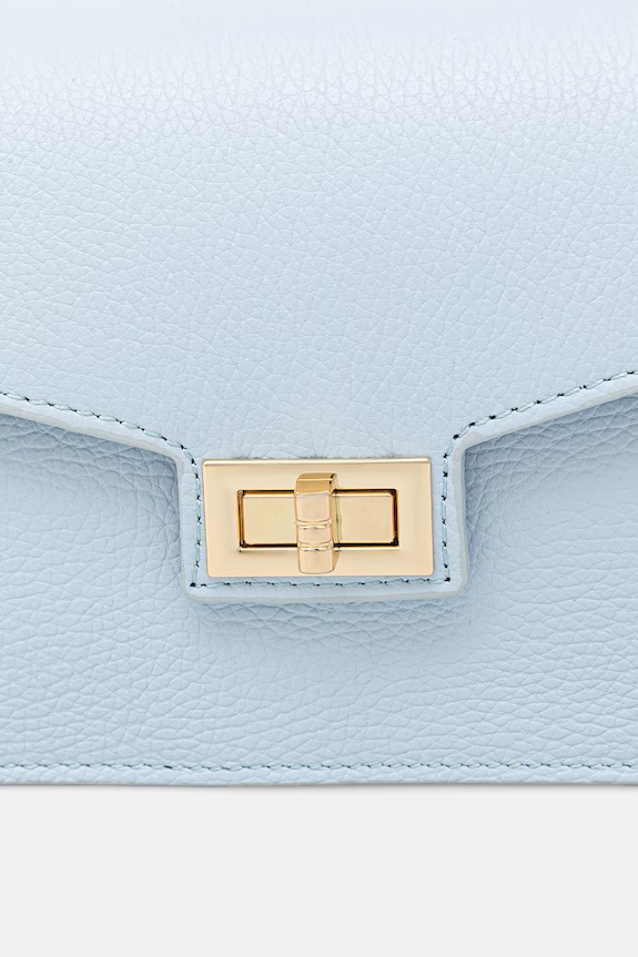 Answear.LAB crossbody torbica ženska usnjena modra SR47ML.PSR