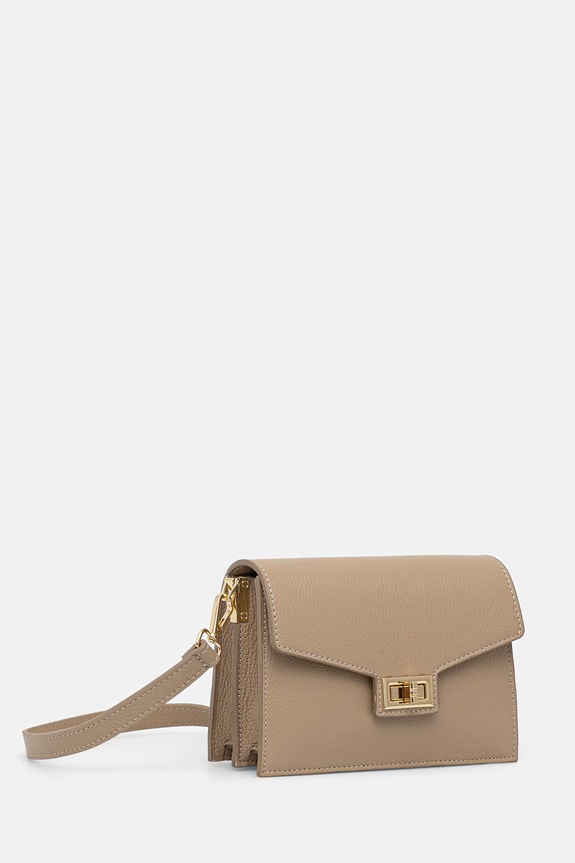 Answear.LAB crossbody torbica ženska usnjena SR47ML.PSR bež WS26