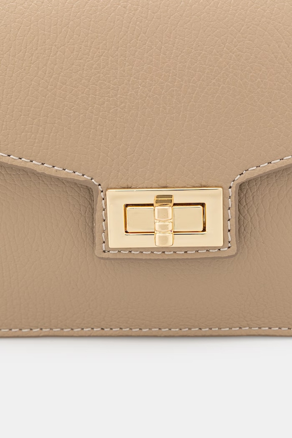 Answear.LAB crossbody torbica ženska usnjena bež SR47ML.PSR