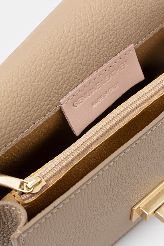 Answear.LAB crossbody torbica ženska usnjena SR47ML.PSR bež