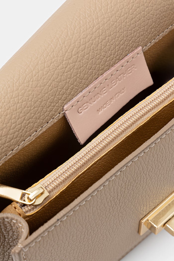 Answear.LAB crossbody torbica ženska usnjena SR47ML.PSR bež