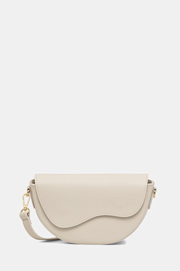 Answear.LAB torebka crossbody damska skórzana beżowy SR48ML.PSR