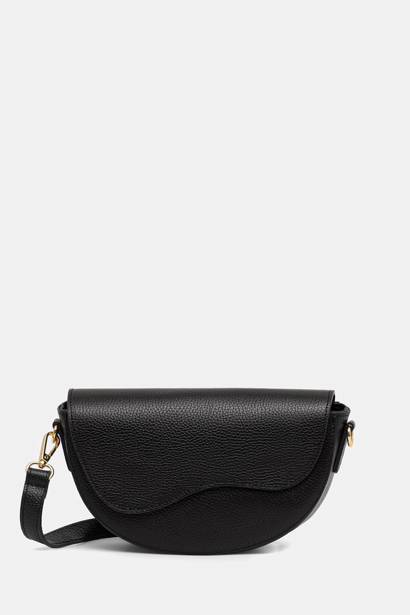 Answear.LAB torebka crossbody damska skórzana czarny SR48ML.PSR