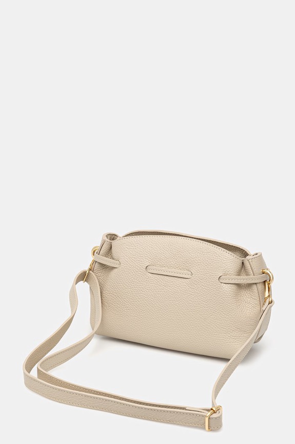 Dodatki Answear.LAB crossbody torbica ženska usnjena SR49ML.PSR bež