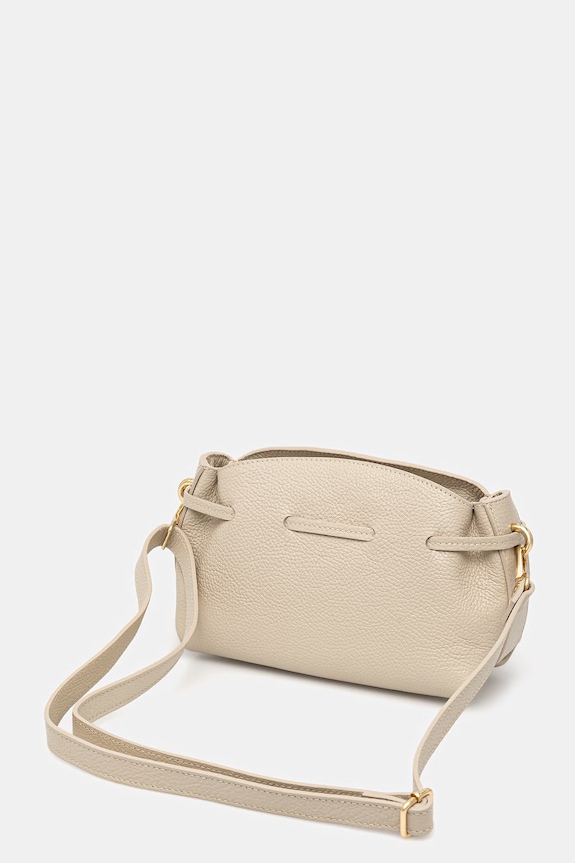 Dodatki Answear.LAB crossbody torbica ženska usnjena SR49ML.PSR bež