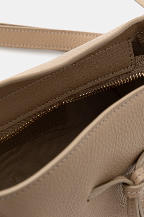 Answear.LAB Crossbody torbica ženska usnjena SR49ML.PSR bež