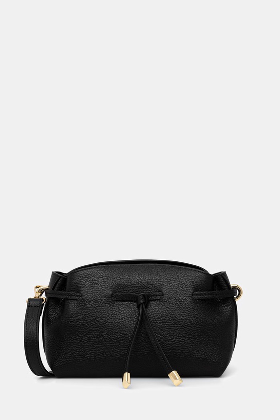 Answear.LAB Crossbody torbica ženska usnjena črna SR49ML.PSR