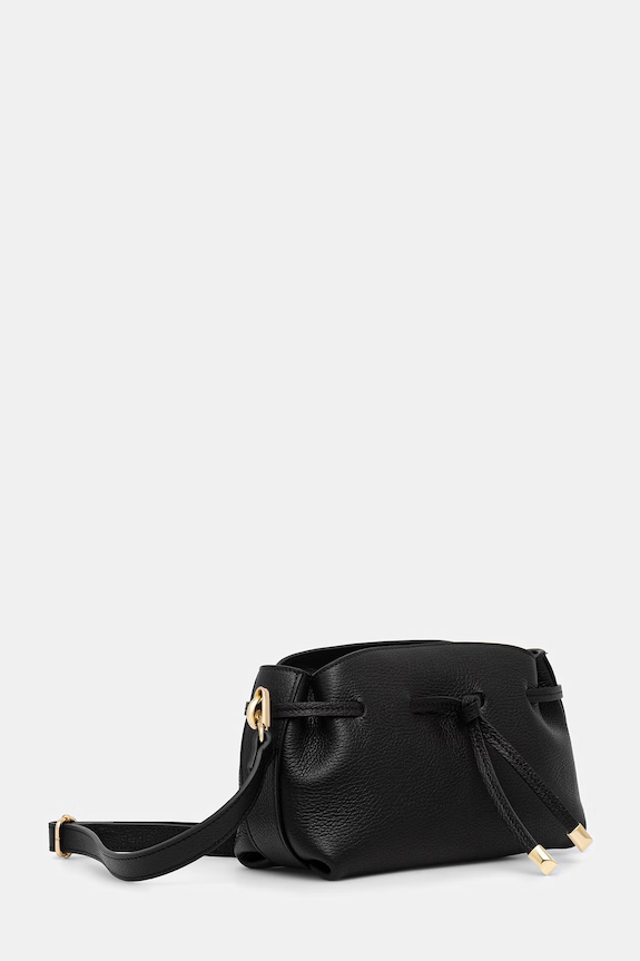 Answear.LAB Crossbody torbica ženska usnjena SR49ML.PSR črna WS26