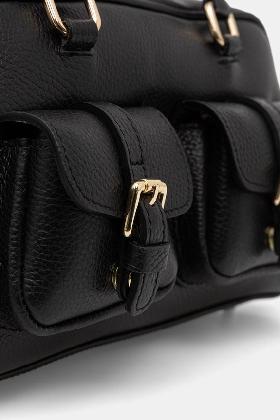 Answear.LAB torebka crossbody damska skórzana czarny SR50ML.PSR