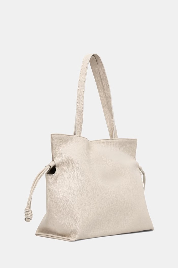 Answear.LAB kabelka typu shopper dámska kožená SR51DL.PSR béžová WS26