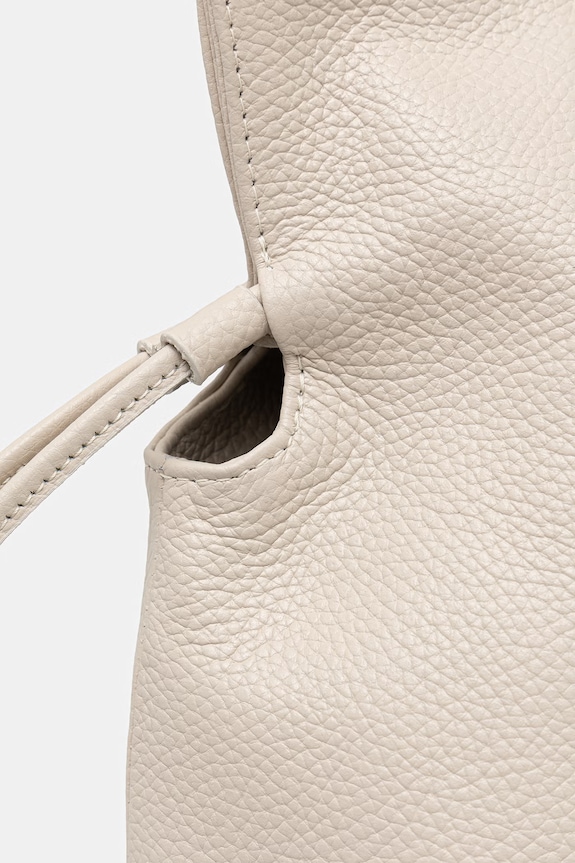 Answear.LAB kabelka typu shopper dámska kožená béžová SR51DL.PSR