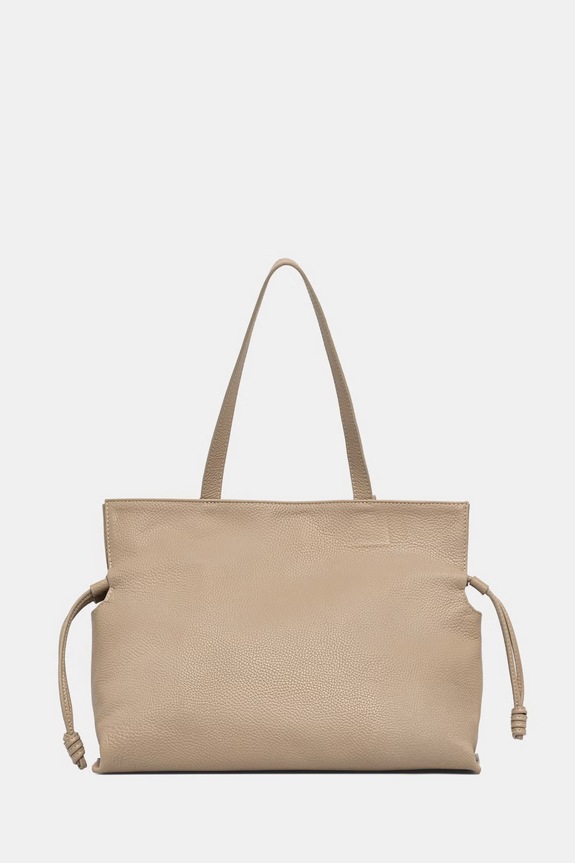 Answear.LAB kabelka typu shopper dámska kožená béžová SR51DL.PSR
