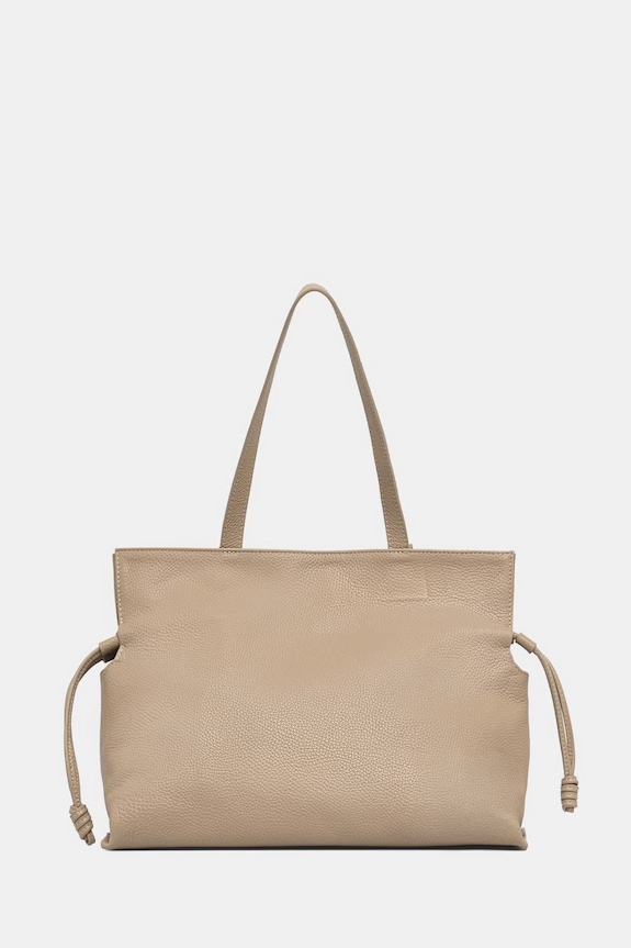 Answear.LAB kabelka typu shopper dámska kožená béžová SR51DL.PSR