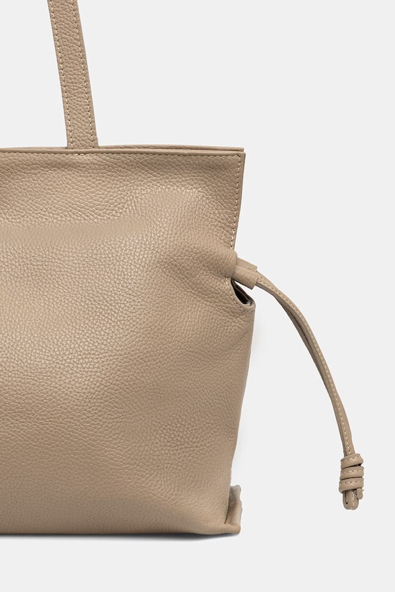 Doplnky Answear.LAB kabelka typu shopper dámska kožená SR51DL.PSR béžová