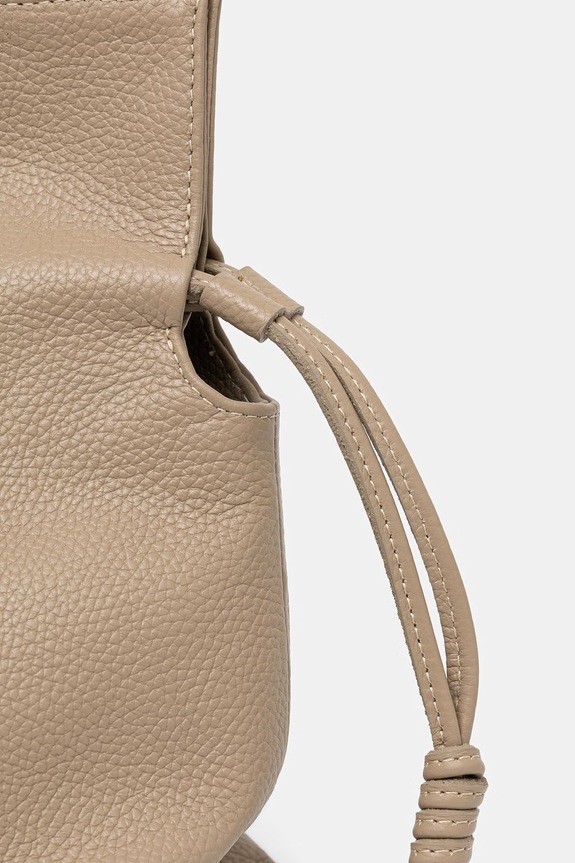 Answear.LAB kabelka typu shopper dámska kožená béžová SR51DL.PSR