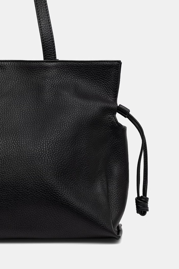 Doplnky Answear.LAB kabelka typu shopper dámska kožená SR51DL.PSR čierna