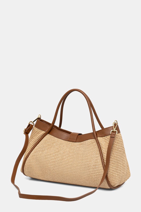 Akcesoria Answear.LAB torebka shopper damska pleciona say12013.ijk brązowy