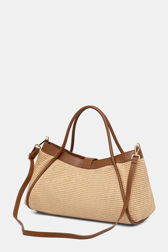 Akcesoria Answear.LAB torebka shopper damska pleciona say12013.ijk brązowy