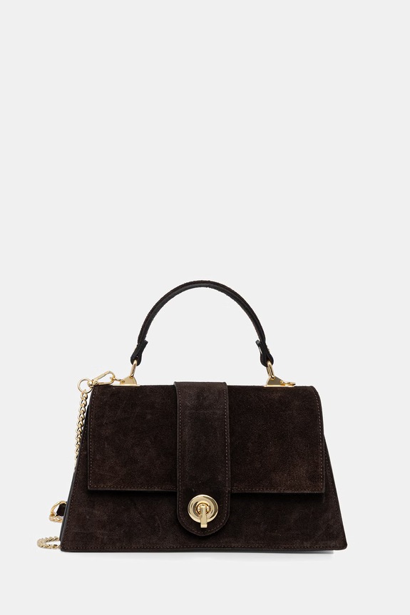 Answear.LAB torebka shopper damska zamszowa brązowy CDZ220123.ijk