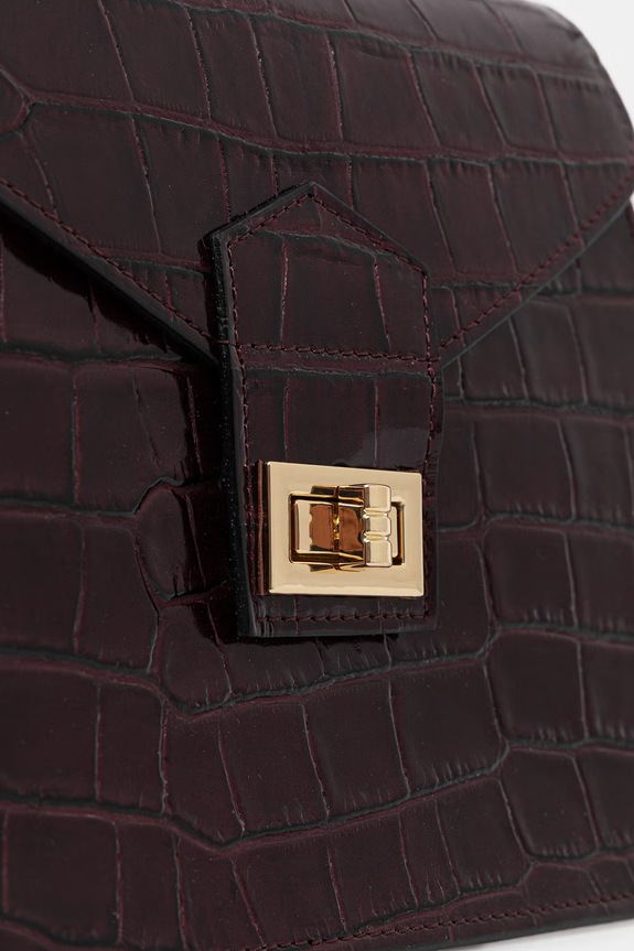 Answear.LAB torebka shopper damska skórzana bordowy WQB1201.ijk