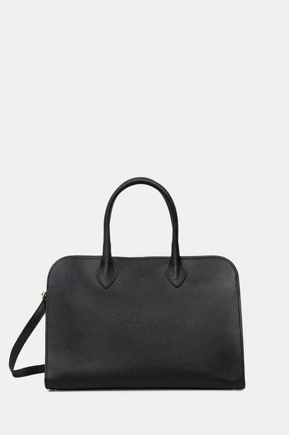 Answear.LAB torebka shopper damska skórzana czarny hzb12055.ijk