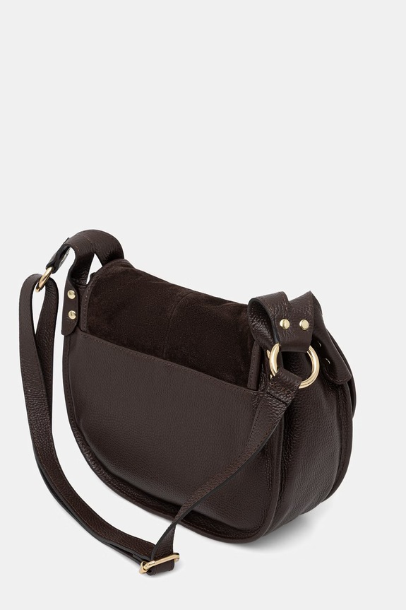 Akcesoria Answear.LAB torebka crossbody damska skórzana MXC12023.ijk brązowy