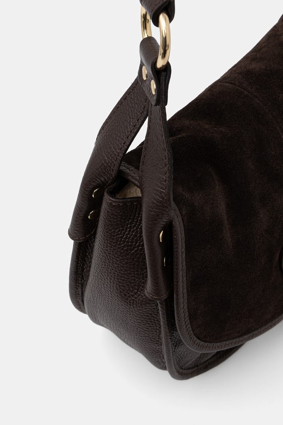 Answear.LAB torebka crossbody damska skórzana brązowy MXC12023.ijk