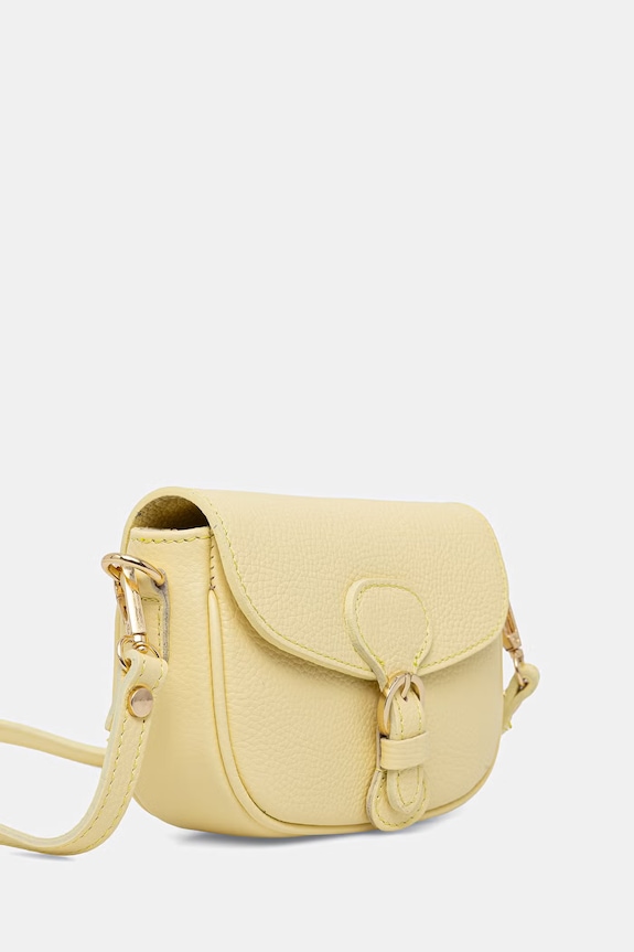 Answear.LAB torebka crossbody damska skórzana 110506 żółty WS26