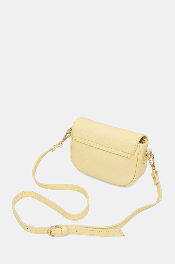 Akcesoria Answear.LAB torebka crossbody damska skórzana 110506 żółty