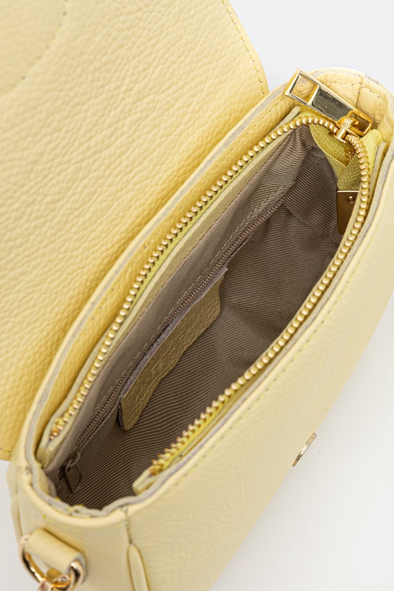 Answear.LAB torebka crossbody damska skórzana 110506 żółty